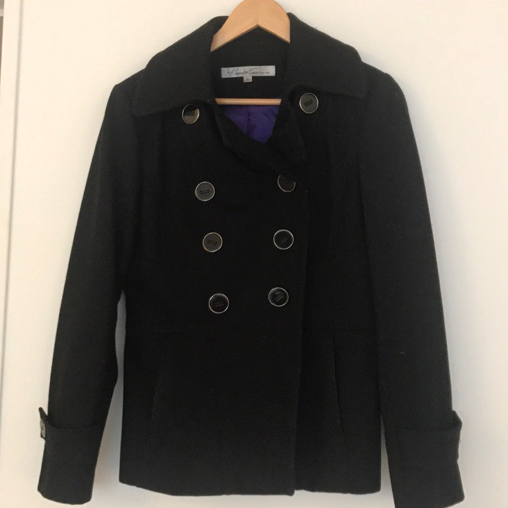 Black Kenneth Cole Pea Coat